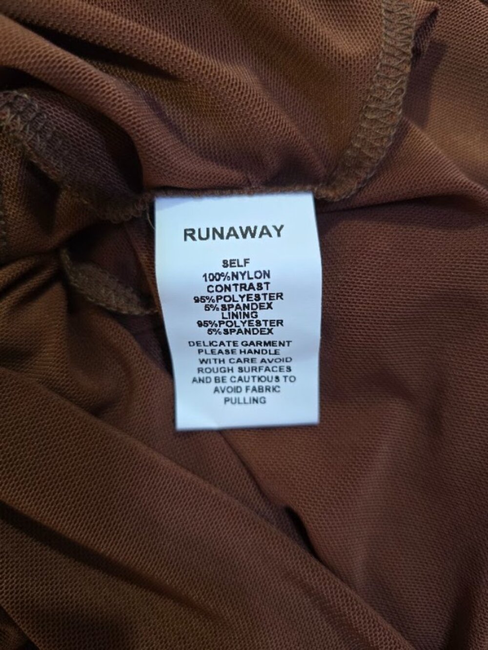 NWT Runaway The Label Meila Maxi Dress In Espresso Size S - Picture 7 of 8